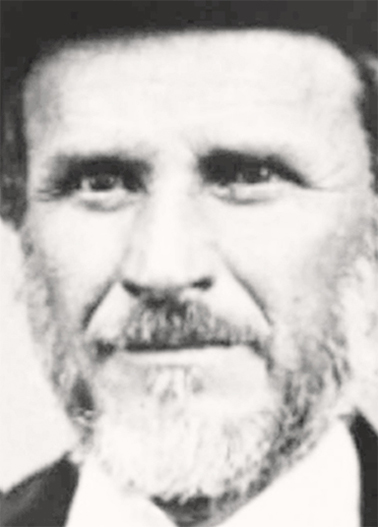 Portrait of Cayetano de la Garza, founding-era figure of Las Lajas Ranch